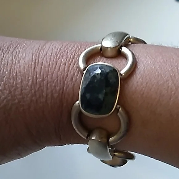 Ellen Tracy Jewelry Vintage 9s Ellen Tracy Bracelet Gold